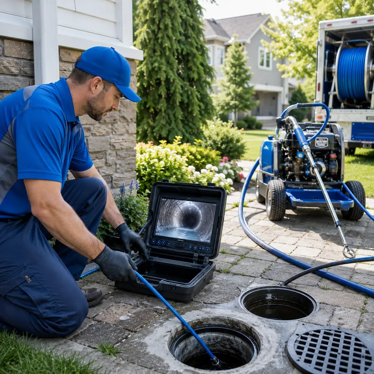 Outdoor drain cleaning professionals serving Glen Flora, WI